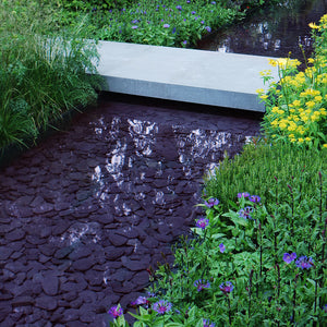 Plum Slate Paddlestones 50-100mm Garden Design in