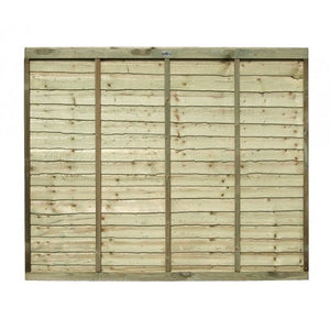 Traditional Waney Lap Panel - Green Pressure Treated - Buckley Topsoil & Landscape Supplies in