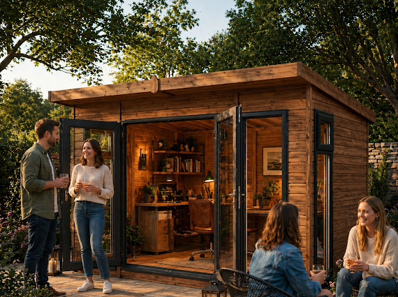 Cambridge Contemporary Premium Summerhouse with UPVC