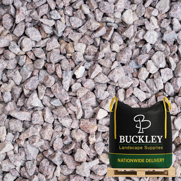 20mm Pink Granite Chippings 10-20mm | 850kg Bulk Bag