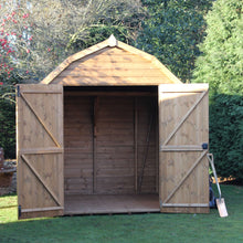 dutch barn shed doors open front view