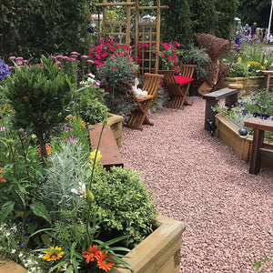 Red Granite 14mm Garden Design