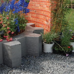 Charcoal Black Slate 40mm Garden Design in