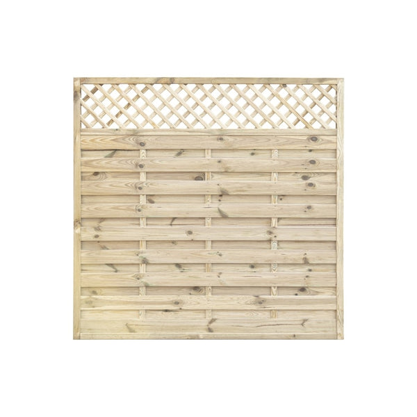 wooden fence panels with trellis Horizontal Lattice Top Fence Panel with Diamond Trellis