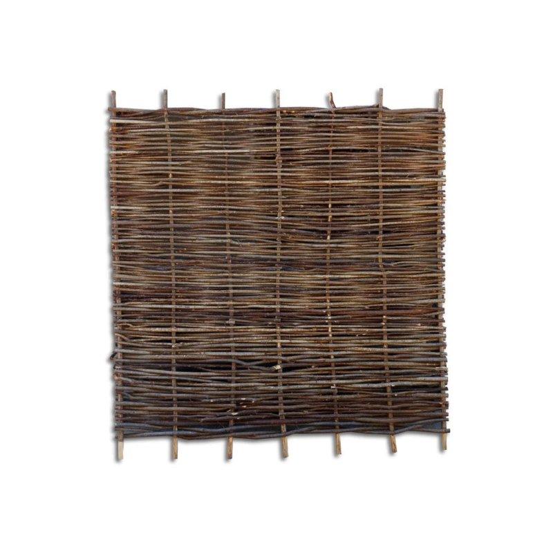 hazel hurdle woven fence panel 2