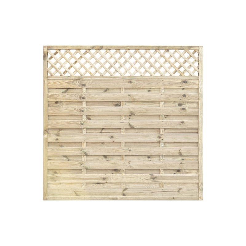 horizontal lattice top panel