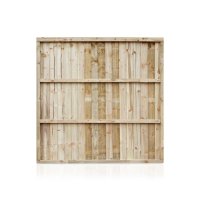 Fully Framed Closeboard Feather Edge Fence Panels Green Pressure Treated