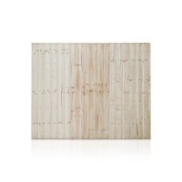 Fully Framed Closeboard Feather Edge Fence Panels Green Pressure Treated