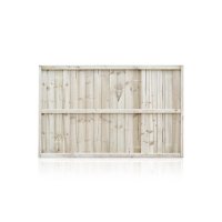 Fully Framed Closeboard Feather Edge Fence Panels Green Pressure Treated
