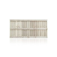 Fully Framed Closeboard Feather Edge Fence Panels Green Pressure Treated