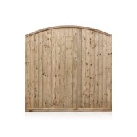 Arched Tongue and Groove Fence Panels
