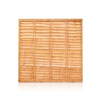 Traditional Waney Lap Fence Panels Preservative Dip Treatment