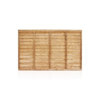Traditional Waney Lap Fence Panels Preservative Dip Treatment