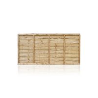 Traditional Waney Lap Fence Panels Preservative Dip Treatment
