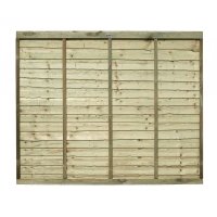 Traditional Waney Lap Fence Panels Pressure Treated